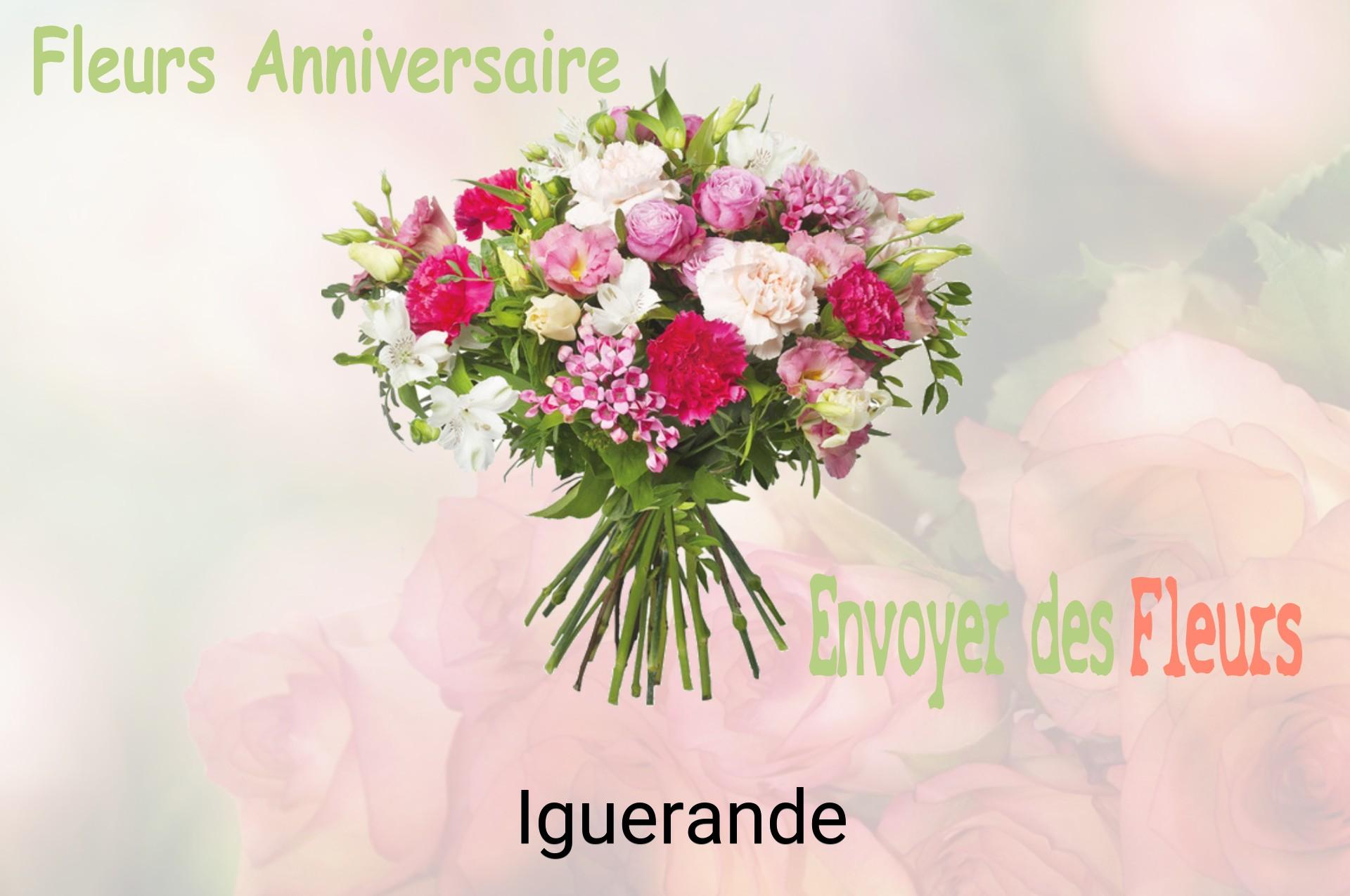 Bouquet de fleurs d’anniversaire livré à Iguerande